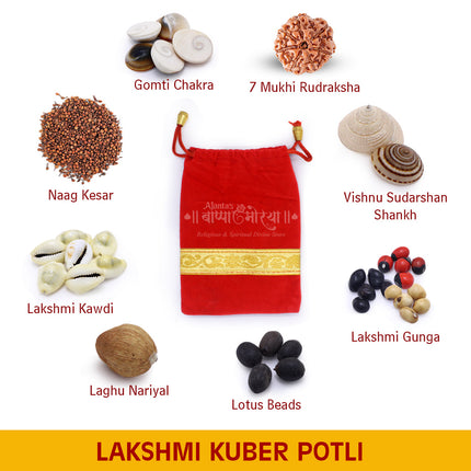 Lakshmi Kuber Potli for Wealth and Prosperity Daily Puja And For Diwali Financial Blessings Attract Abundance, Remove Obstacles & Grow Finances