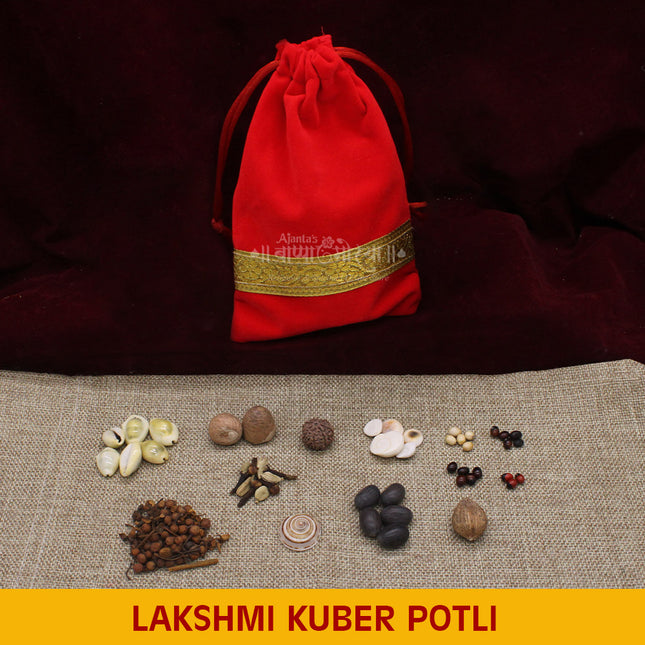 Lakshmi Kuber Potli for Wealth and Prosperity Daily Puja And For Diwali Financial Blessings Attract Abundance, Remove Obstacles & Grow Finances