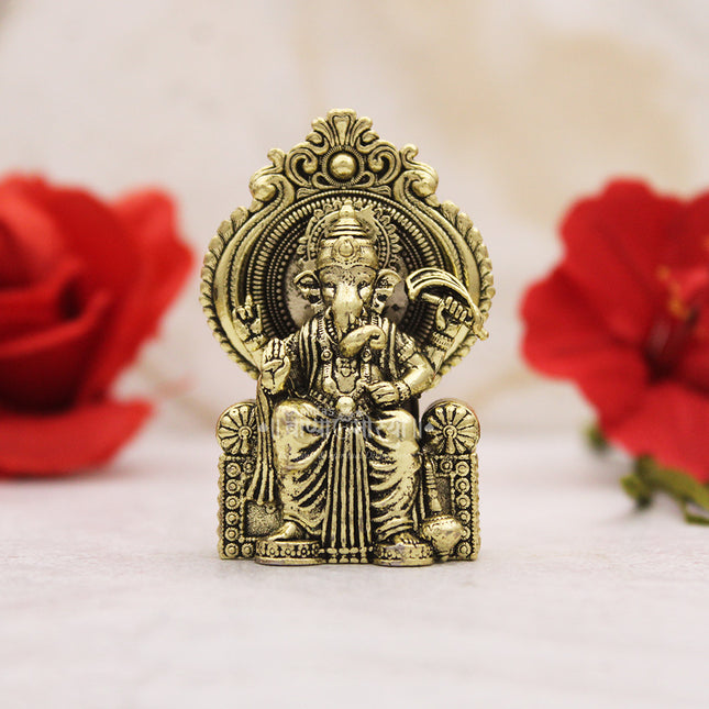 Lalbaugcha Raja Ganpati Idol – Divine Mumbai Cha Raja Statue (2 Inch )