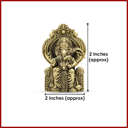 Lalbaugcha Raja Ganpati Idol – Divine Mumbai Cha Raja Statue (2 Inch )
