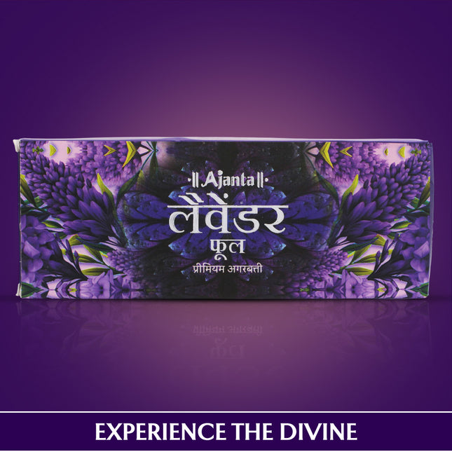 Ajanta Lavender Premium Agarbatti – Long Lasting Fragrance for Pooja, Meditation & Relaxation