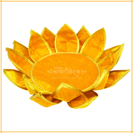 Lotus Aasan – Kamal Aasan Cloth for Pooja, Idol Base | Lakshmi, Gauri Ganpati, Saraswati Devi, Durga Maa,Varalakshmi, Ganesh Margashish Navratri Puja (16 Inch)