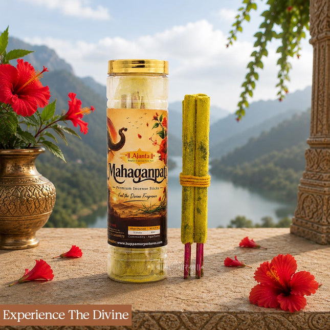 Mahaganpati Incense Sticks – (Long Burning 3 Hours )Divine Fragrance for Puja & Prayer