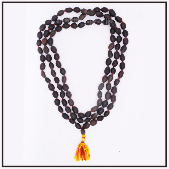 Kamal Gatta Mala  Beads Original Big Lotus Seeds Japa Mala for Laxmi Pooja and Wearing - Grey