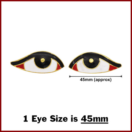 Nayan Netra Ankhe for God Vigraha Idol God Statue Eye, God Idol Netra, Chakshu for God Goddess Murti