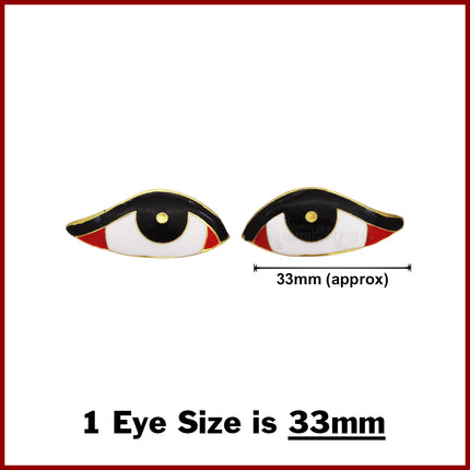 Nayan Netra Ankhe for God Vigraha Idol God Statue Eye, God Idol Netra, Chakshu for God Goddess Murti