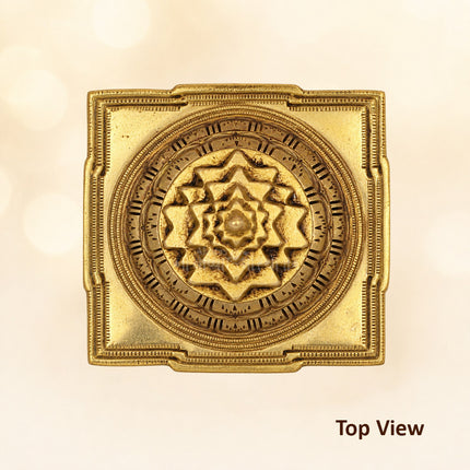 Meru Shree Yantra in brass Sri Chakra for Wealth, Prosperity, Success & Spiritual Growth | Shri Yantra Puja for Home, Office & Temple