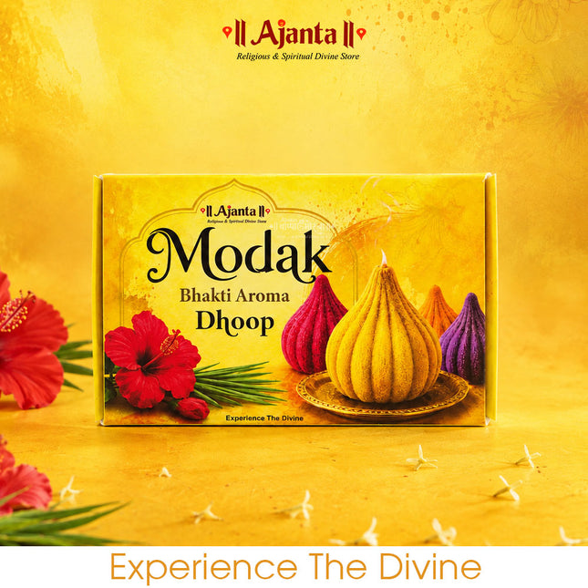 Modak Shape Dhoop – Special for Ganapati Festival Premium Fragrant Incense for Ganesh Puja, Bhajan, Kirtan, Aarti & Daily Worship