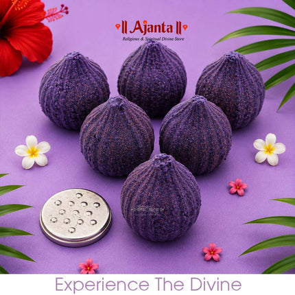 Traditional Modak Shape Dhoop for Lord Ganesha Festival Worship गणपती उत्सवासाठी खास  Premium Traditional Dhoop for Ganapati Sthapana, Bhajan, Kirtan, Aarti, Mandir Puja & Religious Ceremonies(Lavender)