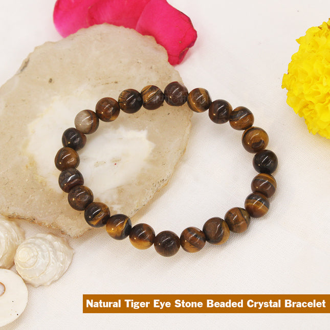 Tiger Eye Bracelet (टायगर आय ब्रेसलेट )For Willpower & Protection