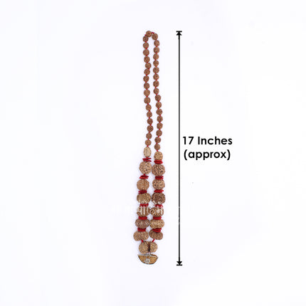 Powerful 1-14 Mukhi Rudraksha Siddha Mala with Ganesh and Gaurishankar Pendants | Authentic Nepal Beads for Meditation & Protection