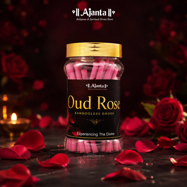 Oud Rose Bamboo-less Dhoop – Premium Rose Fragrance Dhoop Sticks