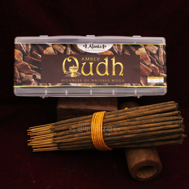 Premium Oudh Incense Sticks – Handcrafted Oud Agarbatti for Spiritual Vibes, Meditation & Prayer | Long Lasting Natural Fragrance