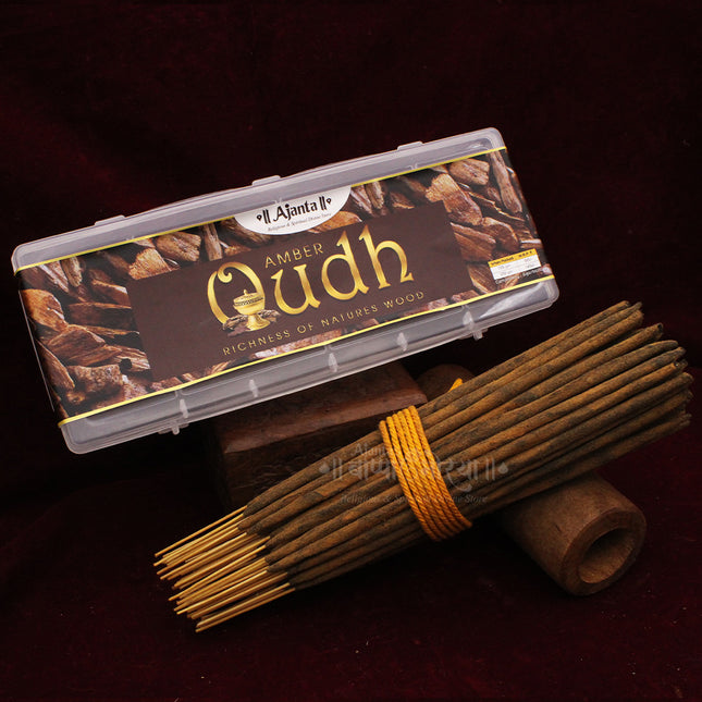 Premium Oudh Incense Sticks – Handcrafted Oud Agarbatti for Spiritual Vibes, Meditation & Prayer | Long Lasting Natural Fragrance