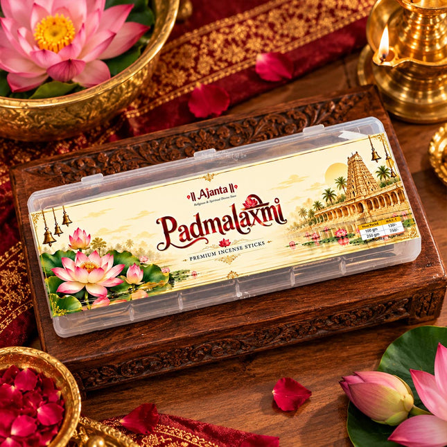 Padma Laxmi Agarbatti Sticks for Daily Puja, Goddess Lakshmi Worship, Aarti, Diwali Lakshmi Pujan and Home Temple Prayers