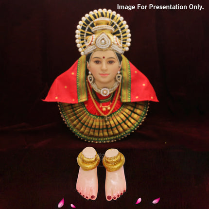 Laxmi Charan Paduka for Pooja | Spiritual Lakshmi Charan Feet Symbol | Auspicious Paduka for Mandir, Dhanteras, Diwali & Daily Worship  (Small Size Paduka 2.5 inches x 1 inches)