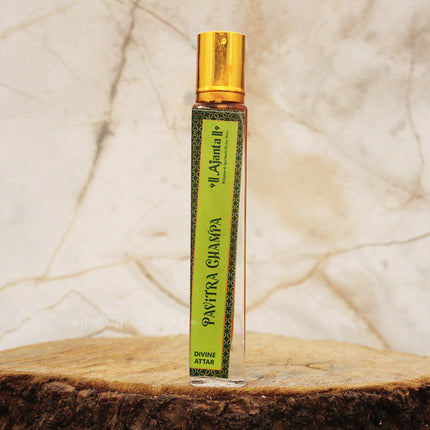 Pavitra Champa Attar/Natural Long Lasting Attar/Itra Natural Fragrance for Devotion, Meditation & Everyday Wear