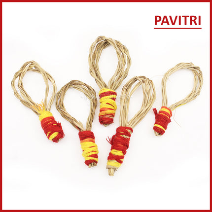 Natural Pavitra Kusha Grass Ring for Pooja | Sacred Darbha Grass Pavitri for Vedic Rituals, Havan, Yagna, Tarpan & Puja