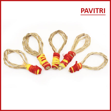 Natural Pavitra Kusha Grass Ring for Pooja | Sacred Darbha Grass Pavitri for Vedic Rituals, Havan, Yagna, Tarpan & Puja