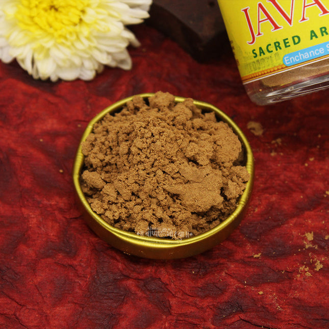 Javadhu Powder for Puja Ghar & Devsthan  Daily Puja, Forehead Tilak & Meditation Festivals and Spiritual Use