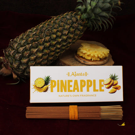 Pineapple Incense Sticks | Fruity & Refreshing Exotic Fruity Aroma Agarbatti for Daily Use & Spiritual Ambience