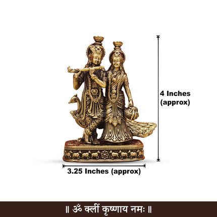 Radha Krishna Idol राधा कृष्ण मूर्ती | घरातील देवघर, मंदिर व पूजेसाठी सुंदर राधा-कृष्ण मूर्ती | आध्यात्मिक सजावट व शुभ भेट Handcrafted Divine Radha Krishna Murti for Home Mandir Temple & Pooja