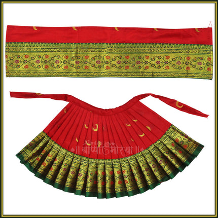 Maharani Mahalaxmi Devi Dress Yellow | 7 Inch Traditional Poshak for Devi Maa | Handcrafted Yellow Vastra for Navratri, Kalash Sthapana & Varalakshmi Puja