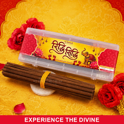 Riddhi Siddhi Premium Bambooless Dhoop Sticks – Divine Fragrance for Puja & Prayer