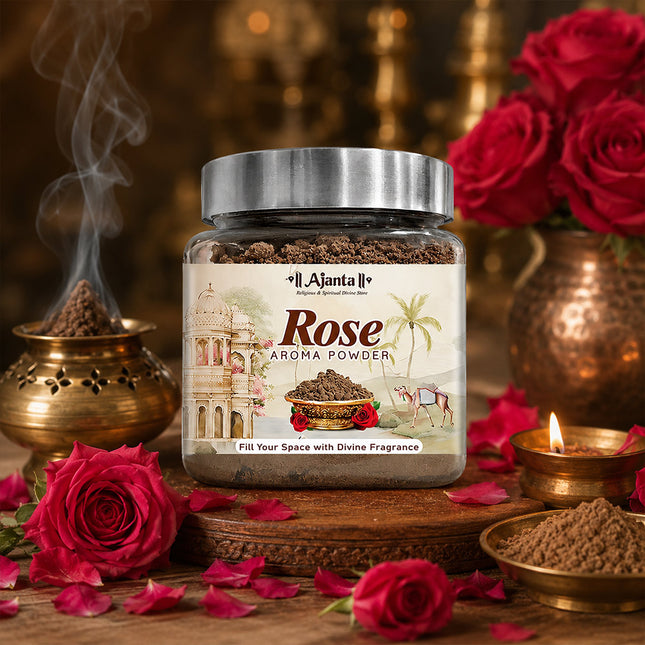 Rose Aroma Powder – Natural Floral Fragrance Powder  for Spiritual Rituals & Meditation