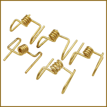 Pure Brass Samai Lamp Kadi | Spill-Free Wick Holder Clip for Pooja Samai/Vilakku | Durable Brass Accessory for Daily Temple & Home Use