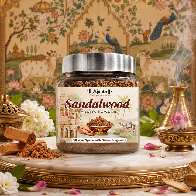 Sandalwood (Chandan) Aroma Powder – Natural Fragrance Powder for Pooja