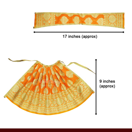 Devi Mata Laxmi Pujan Kalash Sthapana Margashirsh Puja  Navratri Traditional देवी वस्त्र, देवी पोशाख,देवीचे कपडेDress Poshak Designer Lehenga Patka (Set OF 6