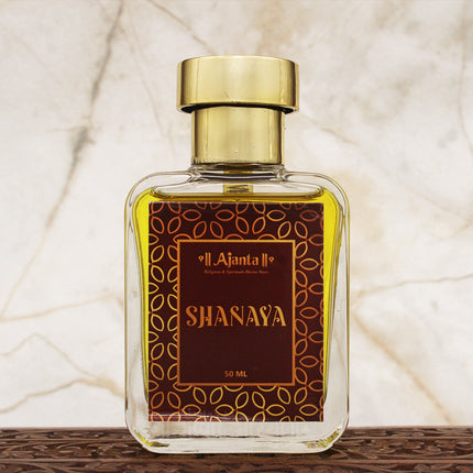 Ajanta Shanaya Perfume – Premium Long-Lasting Oriental Fragrance for Men & Women | Luxurious Natural Aroma in Elegant 50ml Glass Bottle