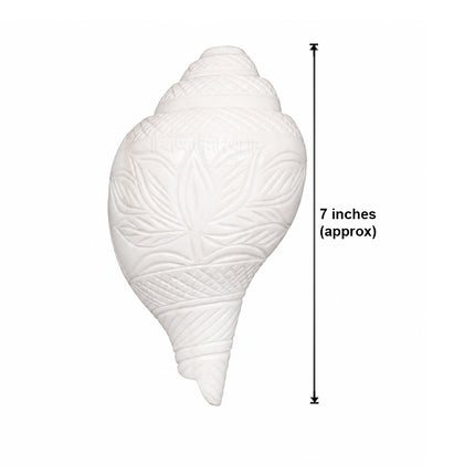 Exclusive Bajne Wala Shankh with Shree Lakshmi Kamal Design | Big Premium Sacred Conch for Puja & Temple Worship