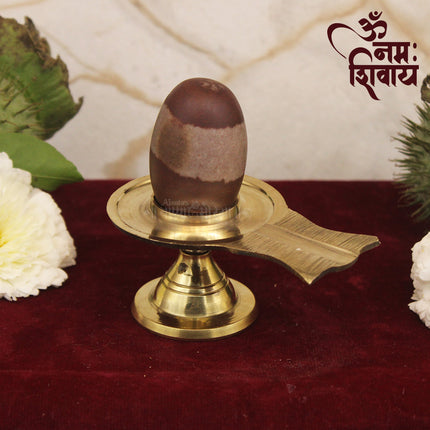 Tripunda Trilochana Natural Rare Narmada Mahakal Shivling for Puja & Abhishek