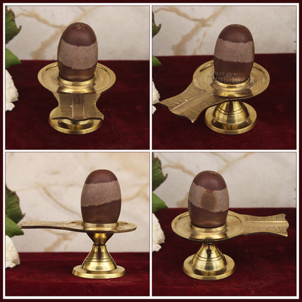 Tripunda Trilochana Natural Rare Narmada Mahakal Shivling for Puja & Abhishek