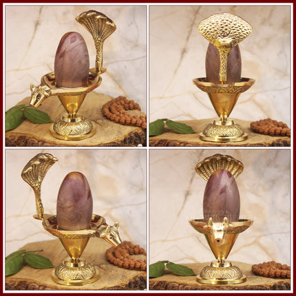Akhan bhramananayak Mahadev Shivling  Powerful Spiritual Shiva Lingam For Mahashivratri & Shravan Pujan For Home Puja