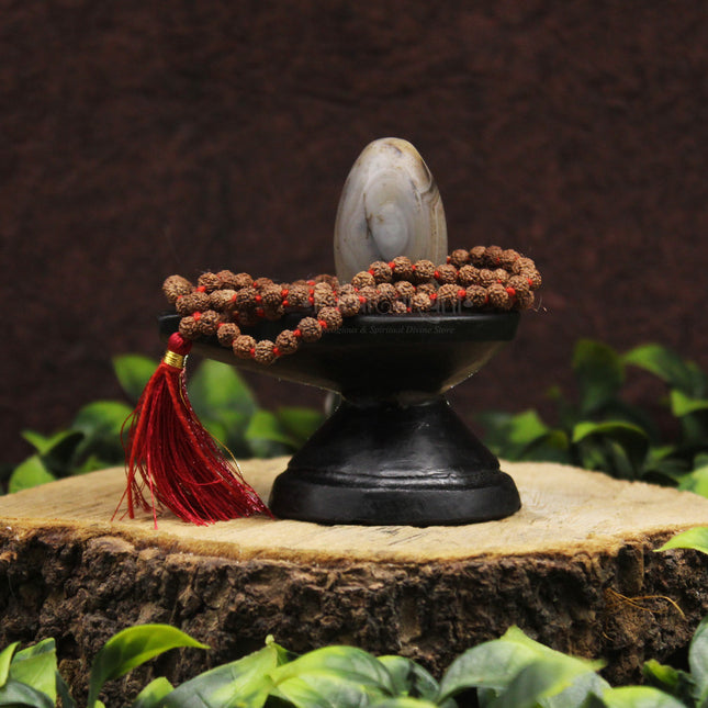 Bhasm Vibhuti Mahadeva Shivling With Divine Nandi Vahan Of Shiva With Trishul For Home Temple Decor  Sacred Shiva Lingam For Mahashivratri & Shravan Pujan