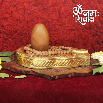 Chandan Colour Shivling – Sacred Shiva Lingam for Puja, Abhishek & Home Temple