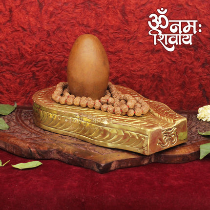 Chandan Colour Shivling – Sacred Shiva Lingam for Puja, Abhishek & Home Temple