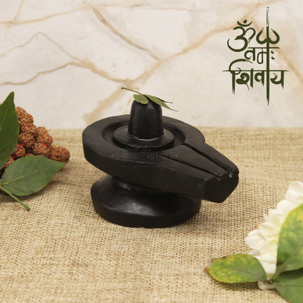 Mahadev Black Stone Shivalinga  – Small Shivling for Daily Puja