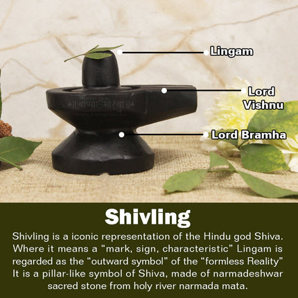 Mahadev Black Stone Shivalinga  – Small Shivling for Daily Puja