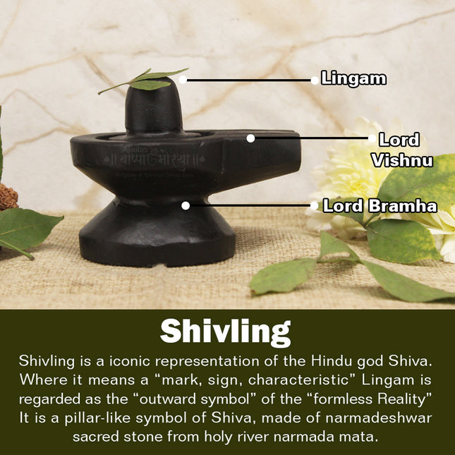 Mahadev Black Stone Shivalinga  – Small Shivling for Daily Puja