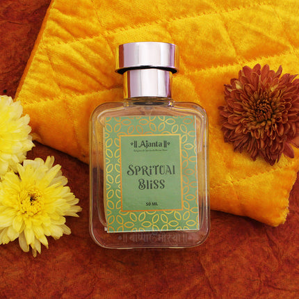 Spiritual Bliss – Calm & Soothing Aroma Premium Long-Lasting Natural Fragrance for Men & Women | Luxurious Oriental Aroma in Elegant Glass Bottle – 50ml