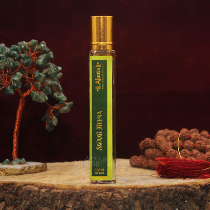 Swami Heena Attar Roll-On – Traditional  Natural Perfume Oil for Meditation, Prayer, Pooja, Devotion, Relaxation & Everyday Wear