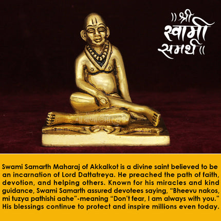Akkalkot Niwasi Shree Swami Samarth Maharaj Devotional Decorative Murti for Positive Energy & Blessings