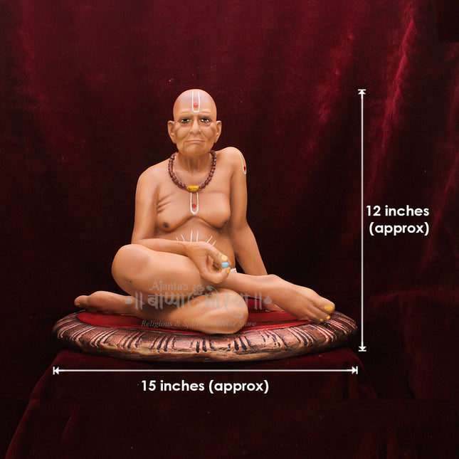 Sadguru Swami Samarth Maharaj Idol Param Krupalu  Akkalkot Dattavatar Premium Fiber Idol