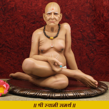 सद्गुरू स्वामी समर्थ महाराज मूर्ती परम कृपाळू श्री स्वामी समर्थ मूर्ती – राजाधिराज योगीराज जगद्गुरू दिव्य मूर्ती (१२ इंच)