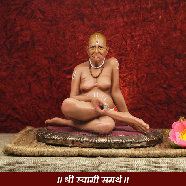 Brahmandnayak Rajadhiraj Yogiraj Akkalkotnivasi Shree Swami Samarth Idol – Divine Spiritual Murti for Home Temple (7 inch)