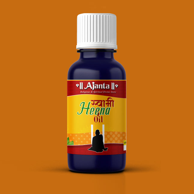 Ajanta Swami Heena Oil for Pooja & Deepam | Herbal Fragrance Oil for Spiritual Use, Meditation & Divine Rituals | Religious & Aromatic Temple Oil – (10ml)